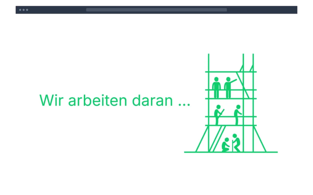 Wir arbeiten an einer Lösung für die Barrierefreiheit.